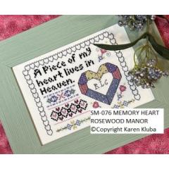 Stickvorlage Rosewood Manor Designs - Memory Heart