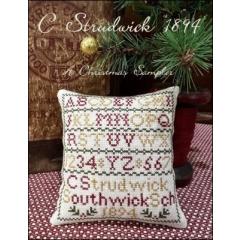 Stickvorlage The Scarlett House - Christmas Sampler C Strudurick 1894