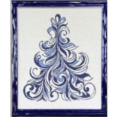 Stickvorlage Keslyns - Blue Christmas