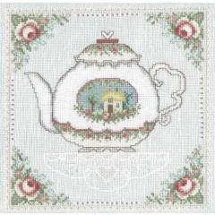 Stickvorlage Imaginating - Grandmother's Teapot