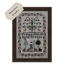 Stickvorlage The Wishing Thorn - Little Bunny Shepherd Miniature Sampler 1815