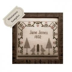 Stickvorlage The Wishing Thorn - Jane Jones 1832 Miniature Sampler