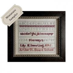 Stickvorlage The Wishing Thorn - Lily Sweeting Miniature Sampler 1895
