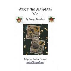 Stickvorlage Romy's Creations - Christmas Alphabet - Y & Z