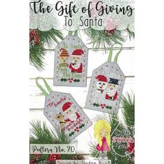 Stickvorlage Little Stitch Girl - Gift Of Giving To - Santa