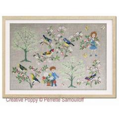 Stickvorlage Perrette Samouiloff - Spring Birds (Ausverkauf)