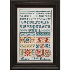 Stickvorlage Hands Across The Sea Samplers - Emilie Kalwar 1890
