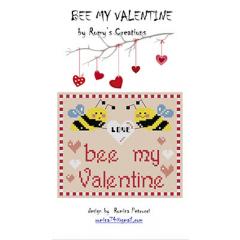 Stickvorlage Romy's Creations - Bee My Valentine