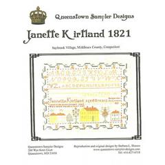 Stickvorlage Queenstown Sampler Designs - Janette Kirtland 1821