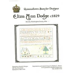 Stickvorlage Queenstown Sampler Designs - Eliza Ann Dodge 1829