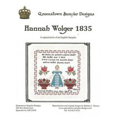 Stickvorlage Queenstown Sampler Designs - Hannah Wolger 1835