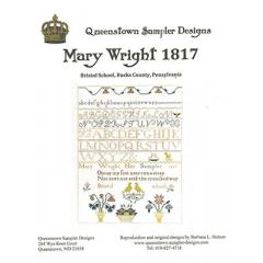 Stickvorlage Queenstown Sampler Designs - Mary Wright 1817