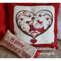 Stickvorlage Serenita Di Campagna - Cuori San Valentino