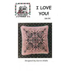 Stickvorlage Rosewood Manor Designs - I Love You!