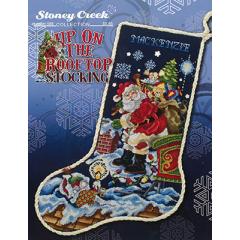 Stickvorlage Stoney Creek Collection - Up On The Rooftop Stocking