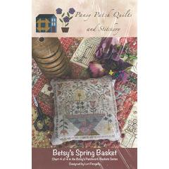 Stickvorlage Pansy Patch Quilts & Stitchery - Betsys Spring Basket