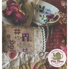 Stickvorlage Pansy Patch Quilts & Stitchery - Tea Garden Pin Pillow