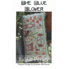 Stickvorlage The Blue Flower - Rabbit Parade