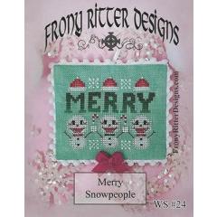 Stickvorlage Frony Ritter Designs - Merry Snowpeople