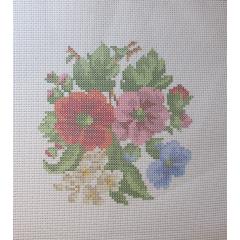 Blumen - vorgedruckter Aidastoff Oehlenschläger