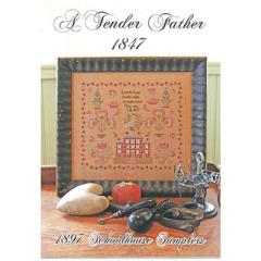 Stickvorlage 1897 Schoolhouse Samplers - Tender Father - 1847