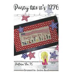 Stickvorlage Little Stitch Girl - Party Like Its 1776