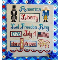 Stickvorlage Pickle Barrel Designs - American Liberty