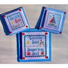 Stickvorlage Pickle Barrel Designs - Beach Lovers 3-Pack