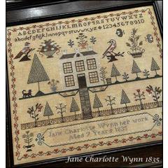 Stickvorlage The Scarlett House - Jane Charlotte Wynn 1835
