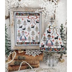 Stickvorlage Hello From Liz Mathews - Eighth Day Of Christmas Sampler And Tree