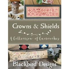 Stickvorlage Blackbird Designs - Crowns & Shields