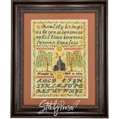 Stickvorlage Stitchy Prose - Forever Timeless Mourning Sampler