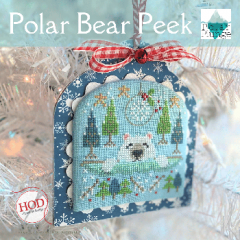 Stickvorlage Hands On Design - Polar Bear Peek