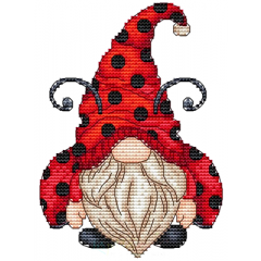 Stickvorlage Les Petites Croix De Lucie - Ladybug Gnome
