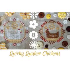 Stickvorlage Darling & Whimsy Designs - Quirky Quaker - Chickens