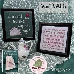 Stickvorlage Works by ABC - Quoteable Tea Time