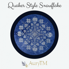 Stickvorlage AuryTM Designs - Snowflake Quaker Style