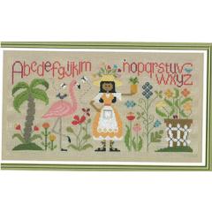 Stickvorlage Jardin Privé - Dame Nature De L'Ete