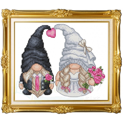 Stickvorlage Les Petites Croix De Lucie - Wedding Of Gnomes