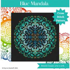 Stickvorlage Shannon Christine Designs - Blue Mandala