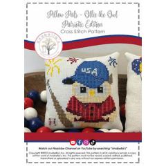 Stickvorlage Anabellas - Ollie The Owl Patriotic Edition