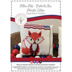 Stickvorlage Anabellas - Frida The Fox Patriotic Edition