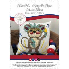 Stickvorlage Anabellas - Maggie The Mouse Patriotic Edition