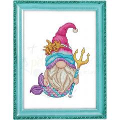 Stickvorlage Les Petites Croix De Lucie - Gnome Mermaid
