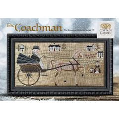 Stickvorlage Cottage Garden Samplings - Snowman Collector 7 - The Coachman