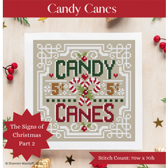 Stickvorlage Shannon Christine Designs - Candy Canes