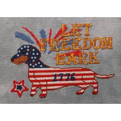 Stickvorlage Sister Lou Stitches - Let Freedom Bark