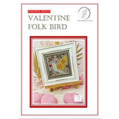 Stickvorlage Yasmins Made With Love - Valentine Folk Bird
