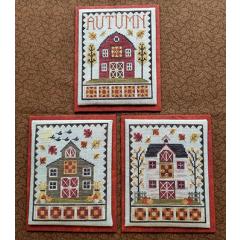 Stickvorlage Waxing Moon Designs - Autumn Barn Trio