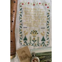 Stickvorlage Darling & Whimsy Designs - J.C. 1845 Reproduction Sampler